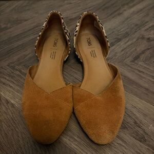 Toms Women's Jutdsa Flat (Leopard/Camel) (Size 9)